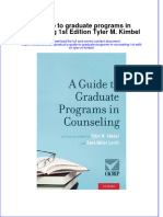 Download textbook A Guide To Graduate Programs In Counseling 1St Edition Tyler M Kimbel ebook all chapter pdf 
