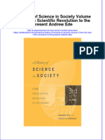 Download pdf A History Of Science In Society Volume Ii From The Scientific Revolution To The Present Andrew Ede ebook full chapter 