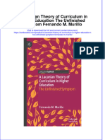 Download textbook A Lacanian Theory Of Curriculum In Higher Education The Unfinished Symptom Fernando M Murillo ebook all chapter pdf 