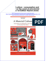 Textbook A Material Culture Consumption and Materiality On The Coast of Precolonial East Africa 1St Edition Wynne Jones Ebook All Chapter PDF