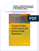 Textbook A Study of India S Textile Exports and Environmental Regulations 1St Edition K S Kavi Kumar Eds Ebook All Chapter PDF