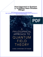 Download textbook A Philosophical Approach To Quantum Field Theory 1St Edition Hans Christian Ottinger ebook all chapter pdf 