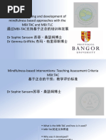 通过MBI TAC支持基于正念的培训和发展