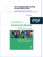 Textbook A Textbook of Community Nursing Second Edition Bain Ebook All Chapter PDF