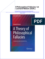 Download textbook A Theory Of Philosophical Fallacies 1St Edition Leonard Nelson Auth ebook all chapter pdf 