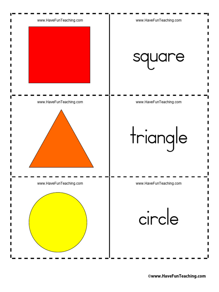 Shape Flash Cards | PDF