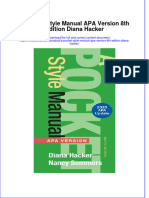 PDF A Pocket Style Manual Apa Version 8Th Edition Diana Hacker Ebook Full Chapter