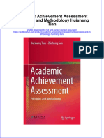 Textbook Academic Achievement Assessment Principles and Methodology Huisheng Tian Ebook All Chapter PDF