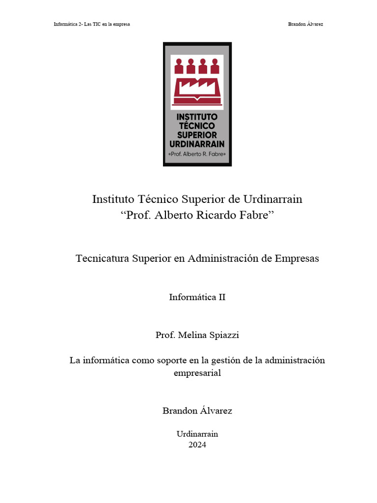 TIC y su Impacto en la Empresa | PDF | Tecnología de información y ...