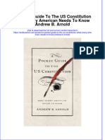 PDF A Pocket Guide To The Us Constitution What Every American Needs To Know Andrew B Arnold Ebook Full Chapter