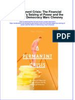 Textbook A Permanent Crisis The Financial Oligarchys Seizing of Power and The Failure of Democracy Marc Chesney Ebook All Chapter PDF