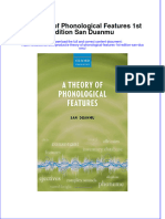 Textbook A Theory of Phonological Features 1St Edition San Duanmu Ebook All Chapter PDF