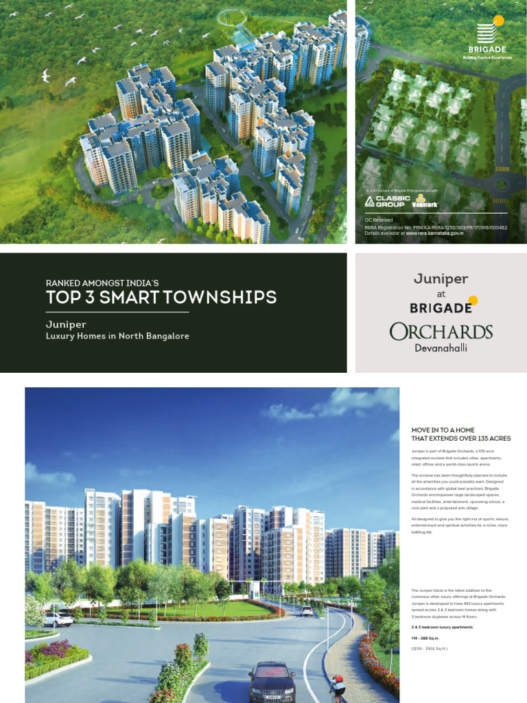 Juniper Luxury Homes in Brigade Orchards | PDF