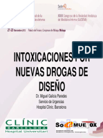 Intoxicaciones Por Nuevas Drogas de Diseño: Dr. Miguel Galicia Paredes Servicio de Urgencias Hospital Clínic. Barcelona