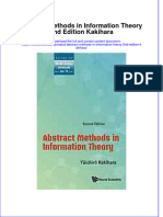 Textbook Abstract Methods in Information Theory 2Nd Edition Kakihara Ebook All Chapter PDF