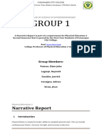 Narrative Report Fo PE2 Group 1