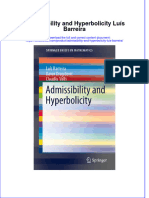 Textbook Admissibility and Hyperbolicity Luis Barreira Ebook All Chapter PDF