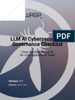 LLM Ai Cybersecurity and Gobernace Checklist