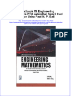 Download pdf A Textbook Of Engineering Mathematics Ptu Jalandhar Sem Ii 9 Ed Edition Usha Paul N P Bali ebook full chapter 