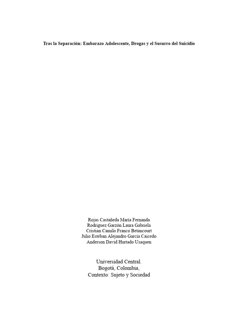 Impacto del Divorcio en Adolescencia | PDF | Salud y bienestar | Estilo ...