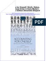 Textbook Accounting For Oneself Worth Status and The Social Order in Early Modern England 1St Edition Alexandra Shepard Ebook All Chapter PDF