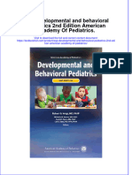 Download pdf Aap Developmental And Behavioral Pediatrics 2Nd Edition American Academy Of Pediatrics ebook full chapter 