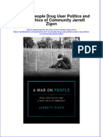 Download textbook A War On People Drug User Politics And A New Ethics Of Community Jarrett Zigon ebook all chapter pdf 
