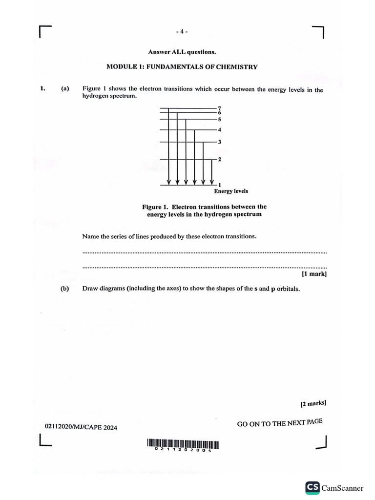 Cape chemistry unit 1 2024 pdf