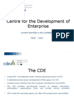 Centre For The Development of Enterprise: Current Activities in The Caribbean 2010 - 2011