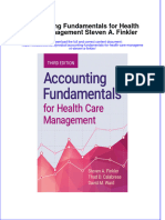 Download pdf Accounting Fundamentals For Health Care Management Steven A Finkler ebook full chapter 