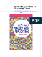 Download pdf Abstract Algebra With Applications 1St Edition Audrey Terras ebook full chapter 