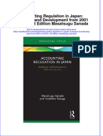 Download pdf Accounting Regulation In Japan Evolution And Development From 2001 To 2015 1St Edition Masatsugu Sanada ebook full chapter 