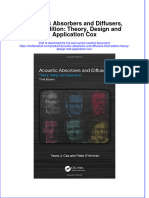 Download textbook Acoustic Absorbers And Diffusers Third Edition Theory Design And Application Cox ebook all chapter pdf 
