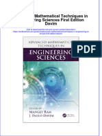 Download textbook Advanced Mathematical Techniques In Engineering Sciences First Edition Davim ebook all chapter pdf 