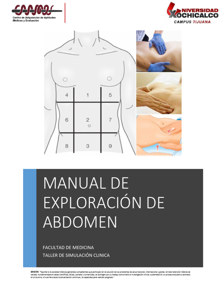 Exploración Física Abdomen | PDF | Examen físico | Intestino grueso