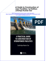 PDF A Practical Guide To Construction of Hydropower Facilities 1St Edition Suchintya Kumar Sur Ebook Full Chapter