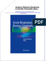 Textbook Acute Respiratory Distress Syndrome 1St Edition Davide Chiumello Eds Ebook All Chapter PDF