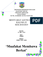 Buku MESYUARAT AGUNG PIBG Kali 22