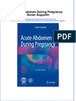 Download textbook Acute Abdomen During Pregnancy Goran Augustin ebook all chapter pdf 