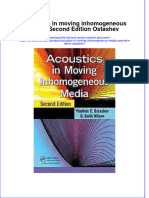 Textbook Acoustics in Moving Inhomogeneous Media Second Edition Ostashev Ebook All Chapter PDF