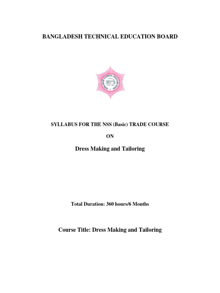 Dress Making And Tailoring Pdf Blouse Sewing