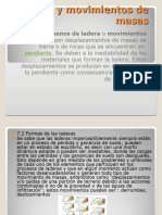 Laderas y movimientos de masas