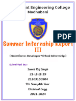 Summer Internship Report III