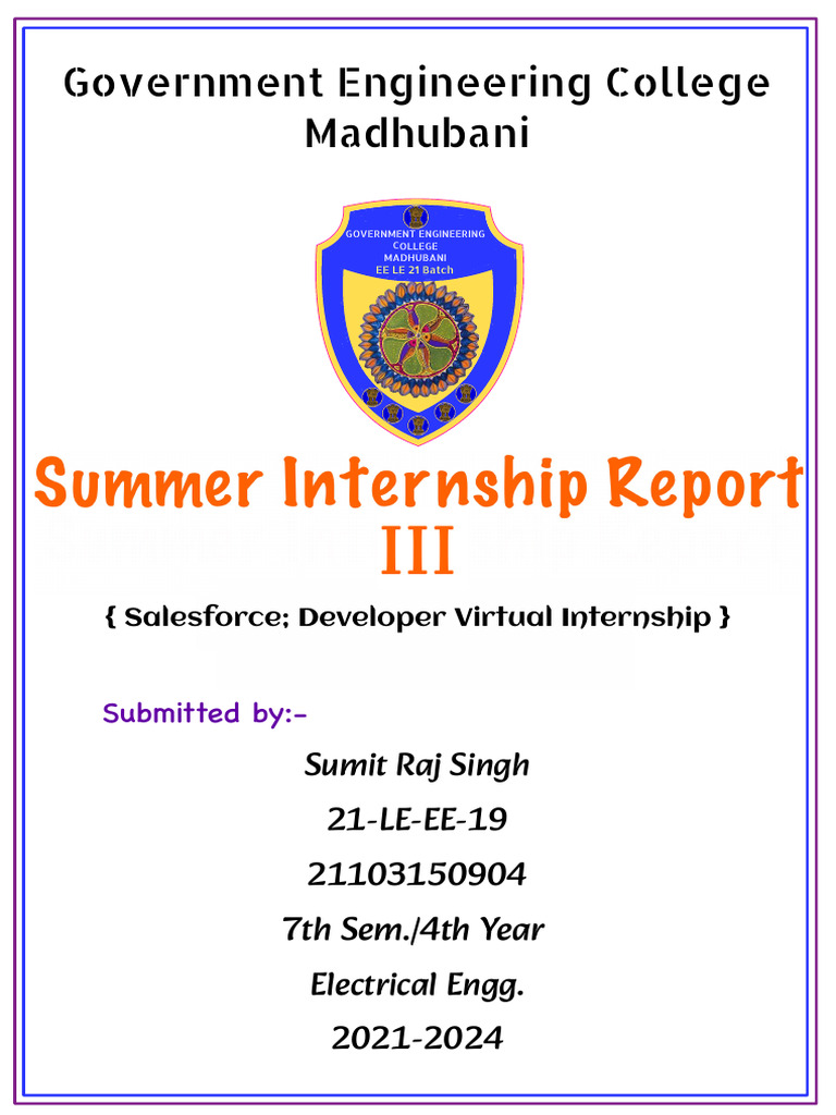 Salesforce Developer Internship Report | PDF | Command Line Interface ...