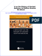 Download pdf A Spotlight On The History Of Ancient Egyptian Medicine 1St Edition Ibrahim M Eltorai ebook full chapter 