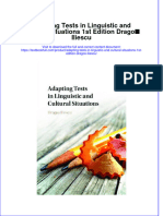 Download pdf Adapting Tests In Linguistic And Cultural Situations 1St Edition Dragos Iliescu ebook full chapter 