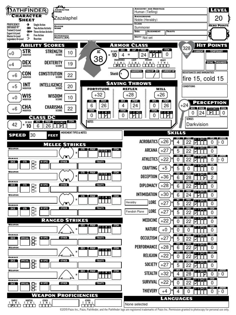 Summoner Character Sheet Overview | PDF | D20 System | Gary Gygax Games