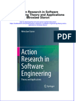 Download full chapter Action Research In Software Engineering Theory And Applications Miroslaw Staron pdf docx