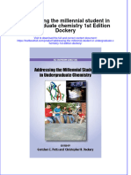 Textbook Addressing The Millennial Student in Undergraduate Chemistry 1St Edition Dockery Ebook All Chapter PDF