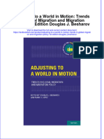 Textbook Adjusting To A World in Motion Trends in Global Migration and Migration Policy 1St Edition Douglas J Besharov Ebook All Chapter PDF